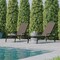 Flash Furniture Black/Brown Adjustable Chaise Lounge with Arms, 2PK 2-JJ-LC323-BLK-BR-GG - alternate 1